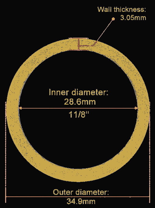 Headset spacer dimensions